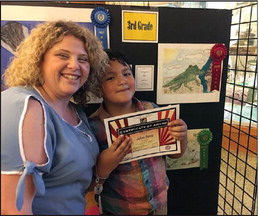 Marion third-grader wins ribbon in wildlife art contest