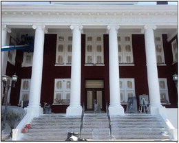 Courthouse painting almost completed